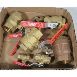 FLAT OF ASSORTED TWO WAY BALL VALVES