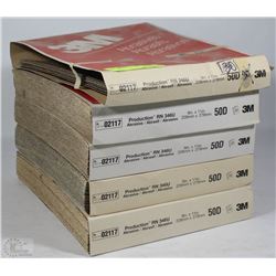 5 CASES OF 3M 9" X 11" SANDPAPER