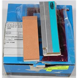 BOX OF SHARPENING STONES