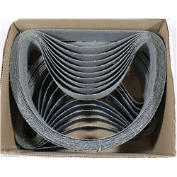 BOX OF SANDING BELTS