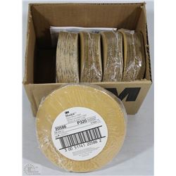 BOX OF 3M HOOKIT 6" PAPER SANDING DISCS