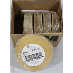 BOX OF 3M HOOKIT 6" PAPER SANDING DISCS