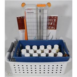 LOT OF ACRYLIC PAINTS AND MORE