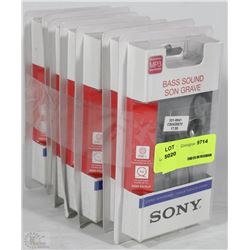 BUNDLE OF 7 SONY STEREO EARBUD HEADPHONES