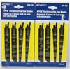 Image 1 : TWO PACKS OF 4PC ACCUKUT 6" RECIPROCATING SAW