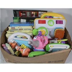BOX WITH LEAPFROG, JOLLY JUMPER, CRAFT BOOKS AND