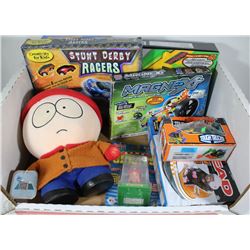 LOT OF BOYS TOYS INCL CARTMAN FROM SOUTH PARK
