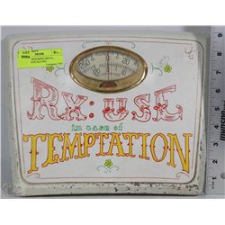 VINTAGE 1950'S BORG METAL BATHROOM SCALE #835