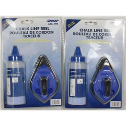 LOT OF 2 CHALK LINE REELS