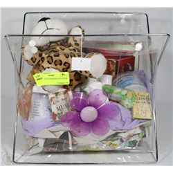 DECORATIVE STORAGE CONTAINER W/NEW