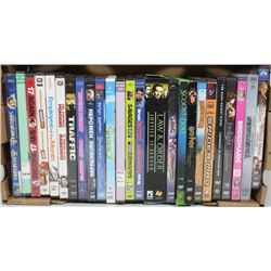 BOX W/24 DVD MOVIES & ONE LAW & ORDER