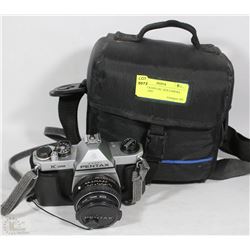 PENTAX K1000 EXC. SLR CAMERA WITH FLASH
