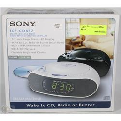 SONY FM/AM CD CLOCK RADIO