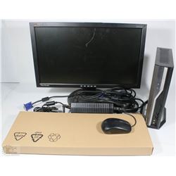 ACER COMPUTER TOWER WITH MONITOR, KEYBOARD & MOUSE