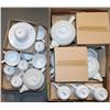 Image 1 : LARGE LOT OF TEA CUPS, SAUCERS AND TEA POTS WHITE