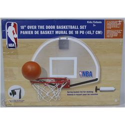 NBA 18" OVER THE DOOR BASKETBALL SET
