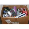 Image 1 : BOX OF ASSORTED ELECTRONICS INCLUDING TV SCREEN