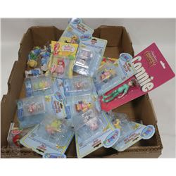 FLAT OF WEBKINZ, STRAWBERRY SHORT CAKE AND SMURFS