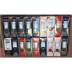 FLAT OF ASSORTED TITLEIST RECLAIMED GOLF BALLS
