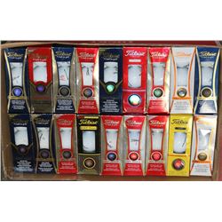 FLAT OF ASSORTED TITLEIST RECLAIMED GOLF BALLS