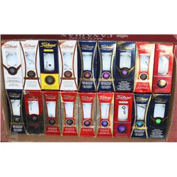 FLAT OF ASSORTED TITLEIST RECLAIMED GOLF BALLS