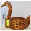 Image 1 : WOOD SWAN PLANT HOLDER