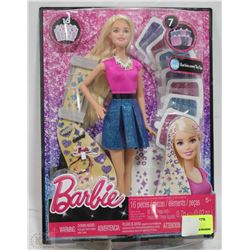 BARBIE 16PC GLITTER HAIR SET TOY