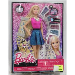 BARBIE 16PC GLITTER HAIR SET TOY