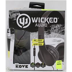 WICKED AUDIO HEADPHONES W/ PHONE MICROPHONE
