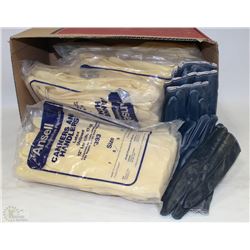 BOX OF ANSELL CANNERS AND HANDLERS LATEX UNLINED