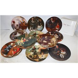 SET OF 11 NORMAN ROCKWELL COLLECTOR PLATES