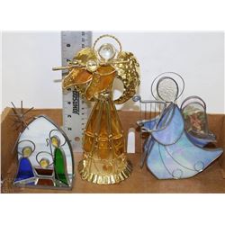 FLAT OF STAINED GLASS ANGELS