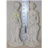 Image 1 : 2 BISQUE LADY STATUES