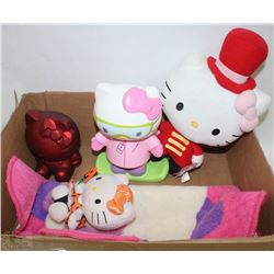 BOX OF HELLO KITTY COLLECTABLES