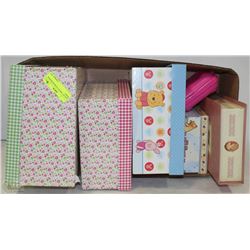 BOX OF VARIOUS STORAGE KEEPER BOXES