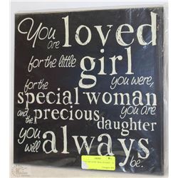 "YOU ARE LOVE" WALL PLAQUE - 12" X 12"