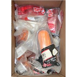 BOX OF AUTOMOTIVE LIGHTS (NO BULBS)