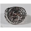 Image 1 : MEN'S HEAVY STAINLESS STEEL SKULL RING SZ10
