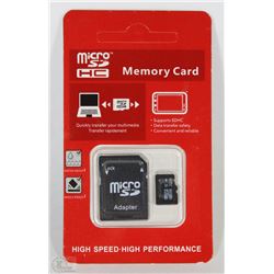 NEW 32GB MICRO SD CARD WITH ADAPTOR