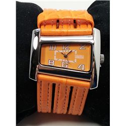 NEW FIGARO SILVER TONE BEZEL WATCH