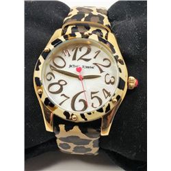 NEW BETSEY JOHNSON LEOPARD PRINT WATCH