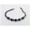 Image 1 : PURPLE & CLEAR SWAROVSKI CRYSTAL BRACELET