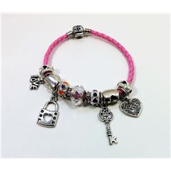 PANDORA STYLE PINK BRACELET