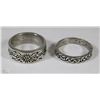 Image 1 : LOT OF HEAVY 2 MENS BAND RINGS