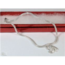 925 STERLING SILVER FLOATING HEART