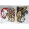 Image 1 : 2 BAGS OF WATCH PARTS, PIECES AND STRAPS, SOME