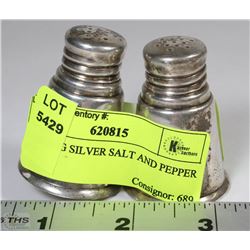 STERLING SILVER SALT AND PEPPER SET