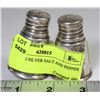 Image 1 : STERLING SILVER SALT AND PEPPER SET