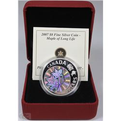 RCM $8 FINE SILVER COIN - MAPLE OF LONG LIFE