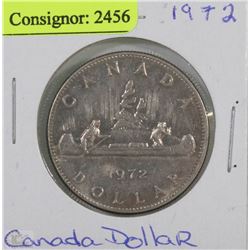 1972 CANADIAN  $1 DOLLAR COIN
